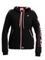 Ladies Hoody Reactor Fleece Black/Pink