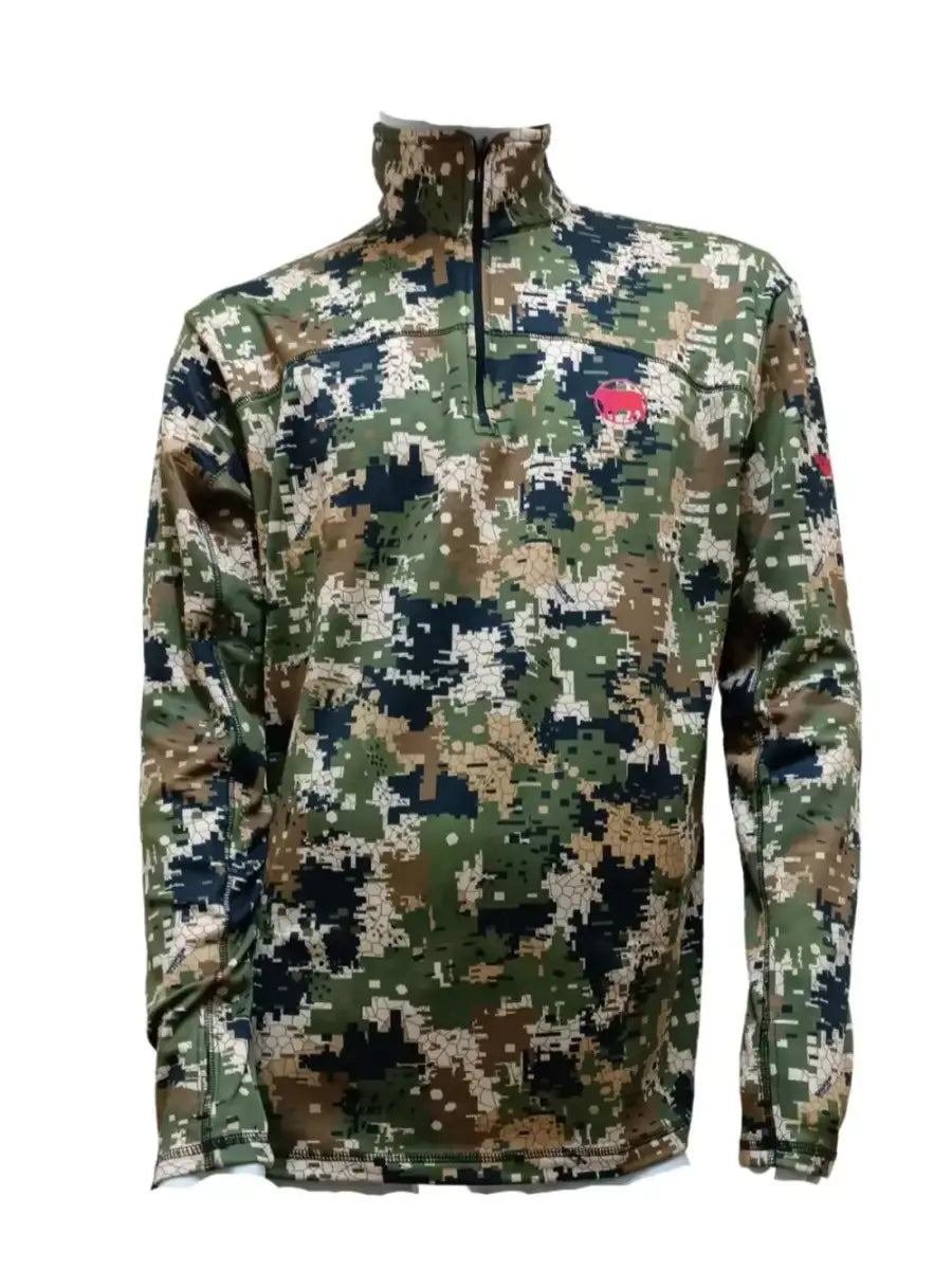 Pixelate Mens Active 1/4 Zipper Main image