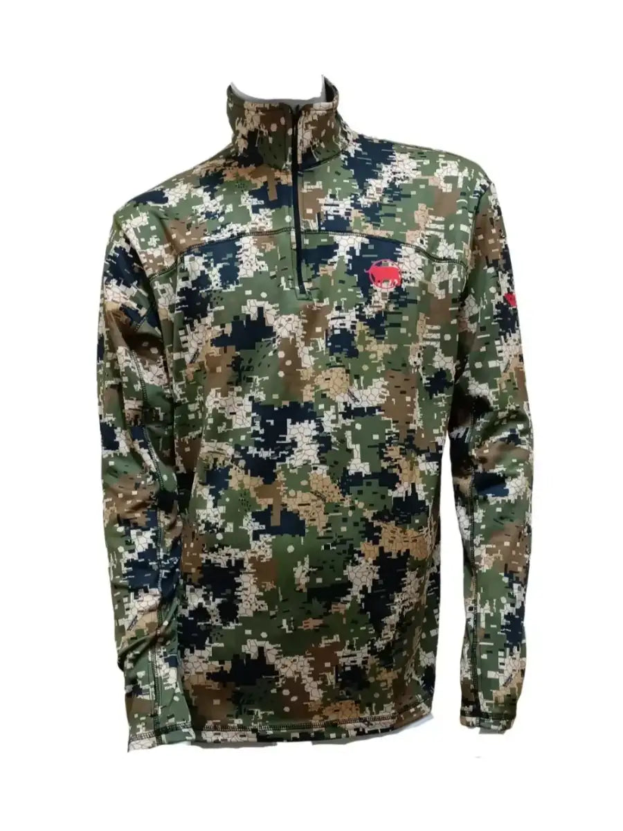 Pixelate Mens Active 1/4 Zipper Secondary image