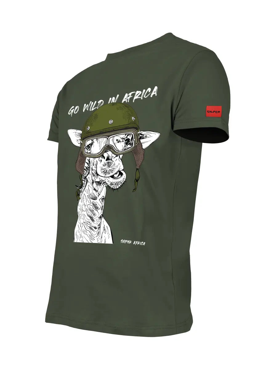 Giraffe Olive T-Shirt Secondary image