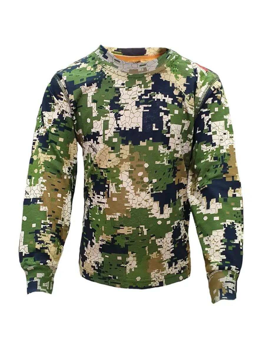 Kiddies Sweater Long Sleeve Fleece Pixelate