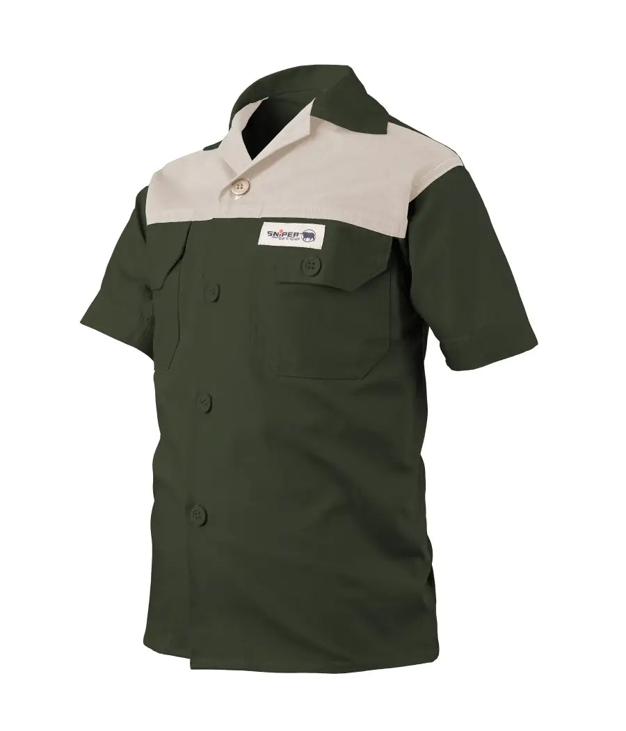 Kiddies Adventure Colour Block S/S Shirt - Military/Khaki Secondary image