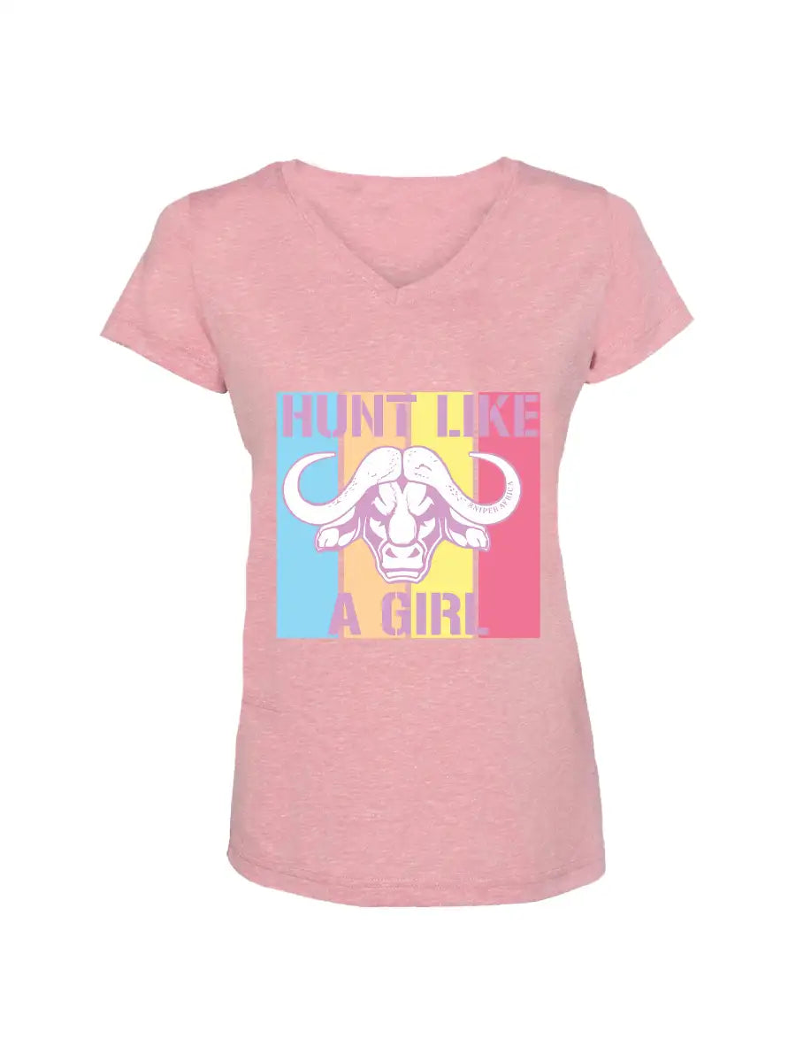 Pink Hunt Like A Girl Ladies  T/Shirt 3XL Main image