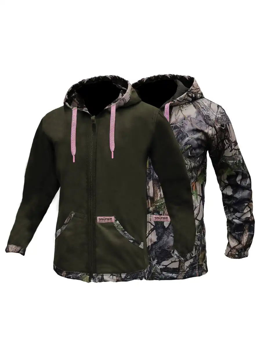 Ladies Hoody Soft Shell Reversible Main image