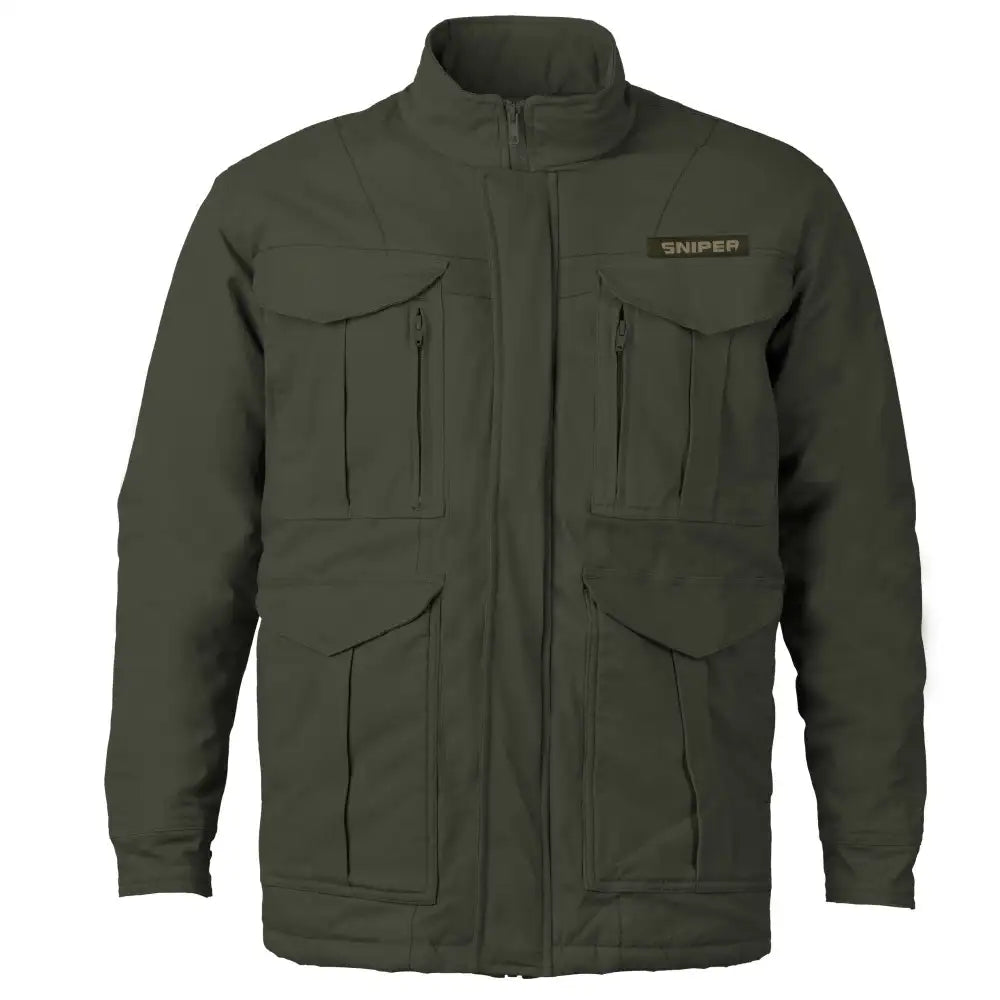 olive new parka Main image